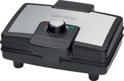 CLATRONIC Gaufrier WA 3606, noir/acier inoxydable
