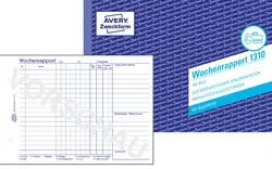 AVERY Zweckform Formularbuch "Wochenrapport", A5 quer