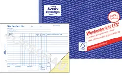 AVERY Zweckform Formularbuch "Wochenbericht", SD, A5 quer