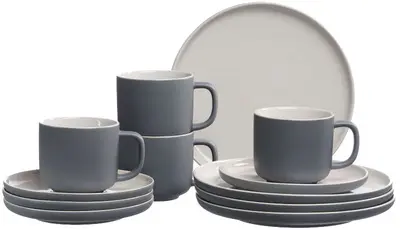 Ritzenhoff & Breker Service à café JASPER, 12 pièces, gris
