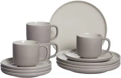 Ritzenhoff & Breker Service à café JASPER, 12 pièces, taupe