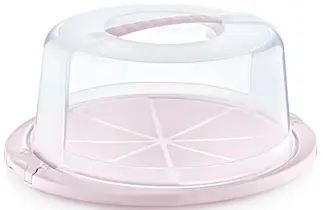 keeeper Cloche à gâteau "ricardo", rond, nordic-pink