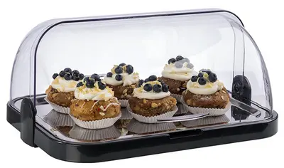 APS Vitrine de buffet, noir