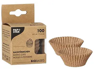 PAPSTAR Moule à pâtisserie, coques de cacao, 30 mm, naturel