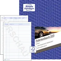 AVERY Zweckform Formularbuch "Fahrtenbuch", A5, 40 Blatt