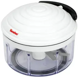 metaltex Hachoir à fruits et légumes Rotomac, 600 ml, blanc