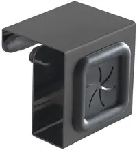 metaltex Porte-serviette, pour accrocher, carré, noir/gris
