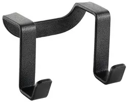 metaltex Crochet double Galileo LAVA, noir mat