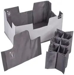 keeeper Set organiseur de courses "neo", taille XL, graphite
