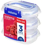 Sistema Boîte de conservation KLIP IT PLUS, 180 ml, set de 3
