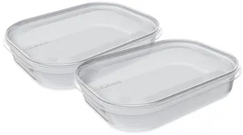 plast team Set de 2 boîtes de congélation Helsinki, 1,4 L
