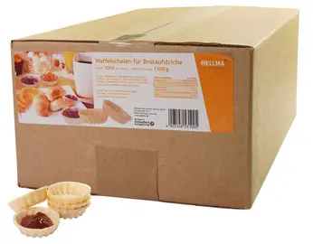 HELLMA Coupelle gaufrette, 480 pièces, dans un carton