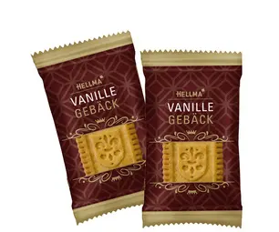 HELLMA Biscuit élégant à la vanille, emballage unitaire