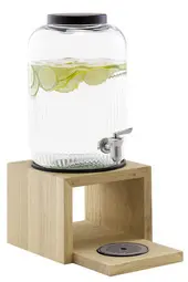 APS Distributeur à boisson VALO, 7 litres, verre/chêne