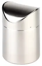 APS Poubelle de table SNAP, en acier inoxydable, poli mat