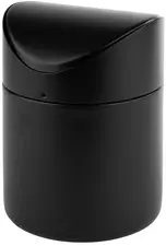 APS Poubelle de table SNAP, en inox, noir mat