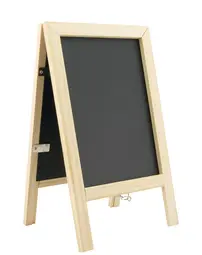 Securit Ardoise de table MINI avec trépied, hêtre
