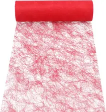 PAPSTAR Chemin de table / ruban décoratif "Sizoflor", rouge