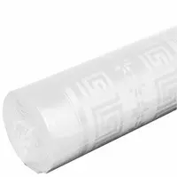 PROnappe Nappe en papier damassé, (l)1,18 x (L)100 m, blanc