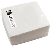 PROnappe Serviette cocktail, 200 x 200 mm, blanc