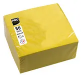 PROnappe Serviette cocktail, 200 x 200 mm, jaune