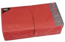 PAPSTAR Serviettes lunch, 330 x 330 mm, rouge