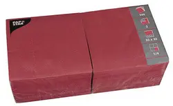 PAPSTAR Serviettes lunch, 330 x 330 mm, bordeaux