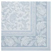 PAPSTAR Serviette "ROYAL Collection Ornaments" bleu arctique