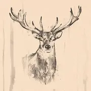 PAPSTAR Serviettes à motif "Deer", 330 x 330 mm, naturel