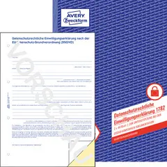 AVERY Zweckform Formularbuch Einwilligungserklärung DSGVO