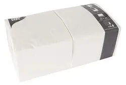 PAPSTAR Serviettes bistrot, 330 x 330 mm, blanc