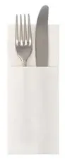 PAPSTAR Serviette pochette "ROYAL Collection", blanc