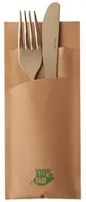 PAPSTAR Etui pour serviette, pliage 1/8, par 520, brun