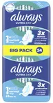 always ultra Serviette hygiénique Normal à ailettes, BigPack