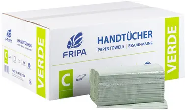 Fripa Essuie-mains VERDE, 250 x 330 mm, pli-C, vert