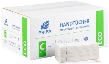 Fripa Essuie-mains ECO, 250 x 330 mm, pli-C, blanc