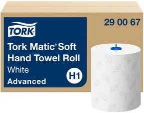 TORK Matic Rouleau d'essuie-mains, 2 couches, blanc/gris