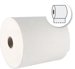 HYGOCLEAN Rouleau d'essuie-mains 2 couches, 130 m, blanc pur