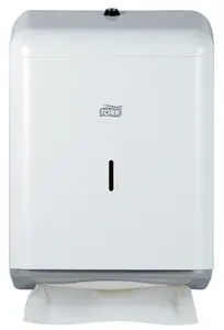 TORK Distributeur d'essuie-mains interfolié, métal, blanc