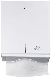 Fripa Distributeur d'essuie-mains pliés, métal, grand, blanc