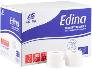 Fripa Papier toilette Edina, 3 couches, extra blanc