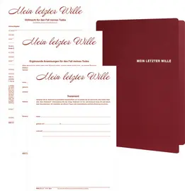 RNK Verlag Mappe "Mein letzter Wille" für 2 Personen