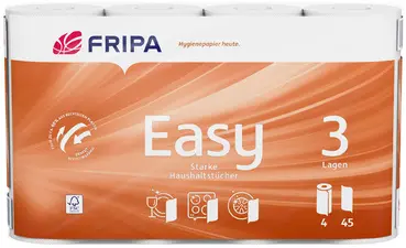 Fripa Rouleau d'essuie-tout Easy, 3 couches, ultra blanc