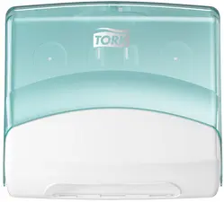 TORK Distributeur de chiffons de nettoyage, turquoise/blanc