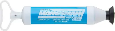 BRÜDER MANNESMANN Pompe de débouchage d'évier, blanc/bleu