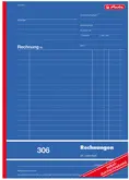 herlitz Formularbuch "Rechnung 305", DIN A5, 2 x 40 Blatt