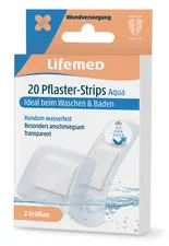 Lifemed Pansements "Aqua", boîte de 20, transparent