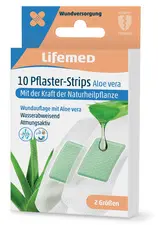 Lifemed Pansements "Aloe vera", pack de 10, blanc