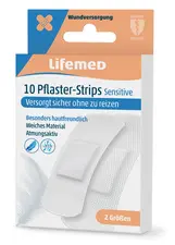 Lifemed Pansements "Sensitive", blanc, pack de 10