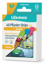 Lifemed Pansement pour enfants "Voitures", 40, boîte métal